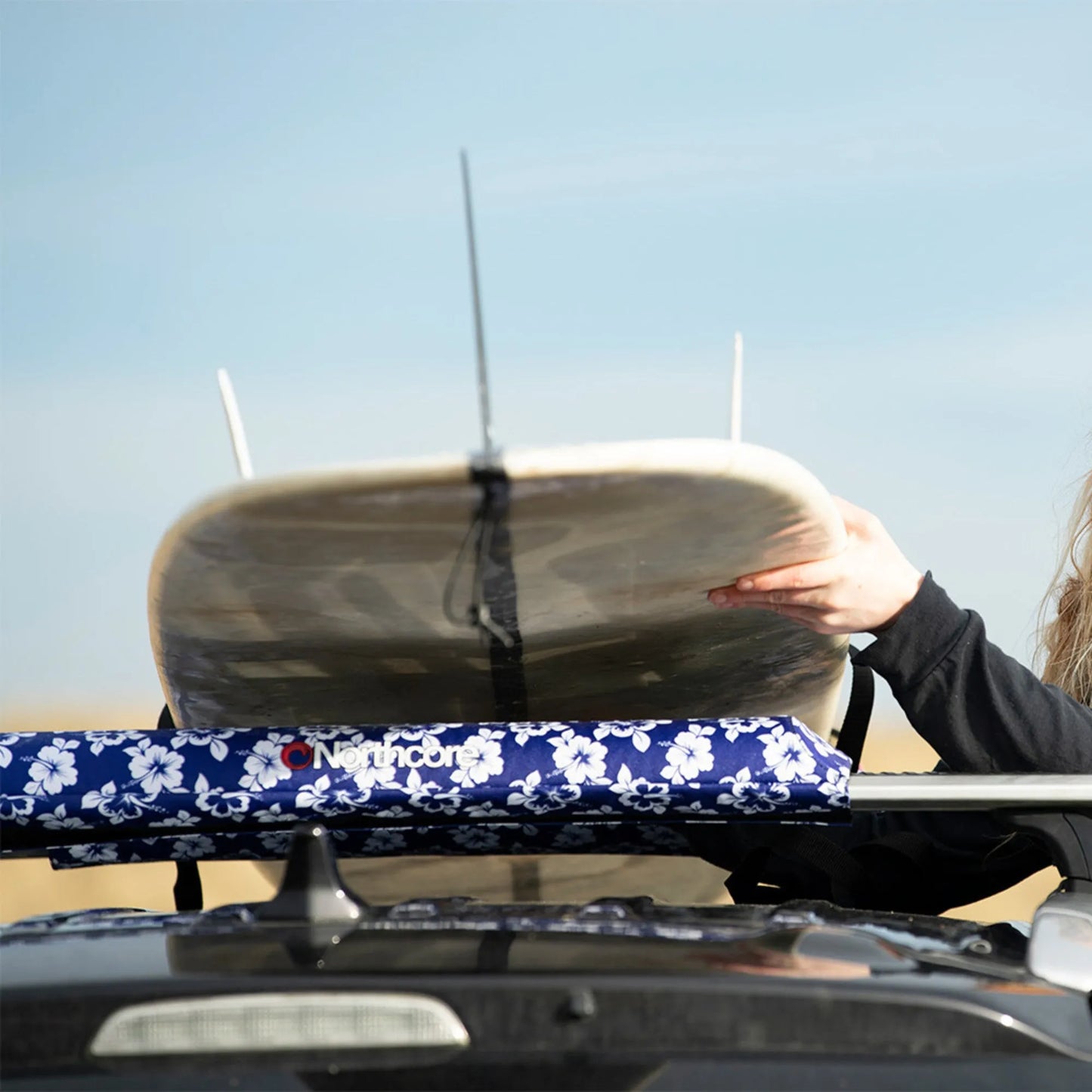 Northcore Roof Bar Pads Set 43cm Pair Pads Hibiscus