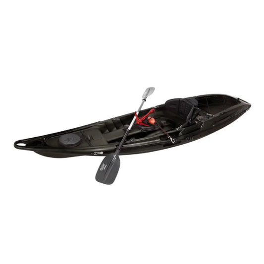 Kaafu Solo Fishing Kayak | Plastic Neutral | Complete Package Sit-on-Top Kayak | Package Deal Fatyak Kayaks Black