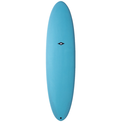NSP Protech Funboard 7'6" Mini Mal Surfboard - Ocean Tint