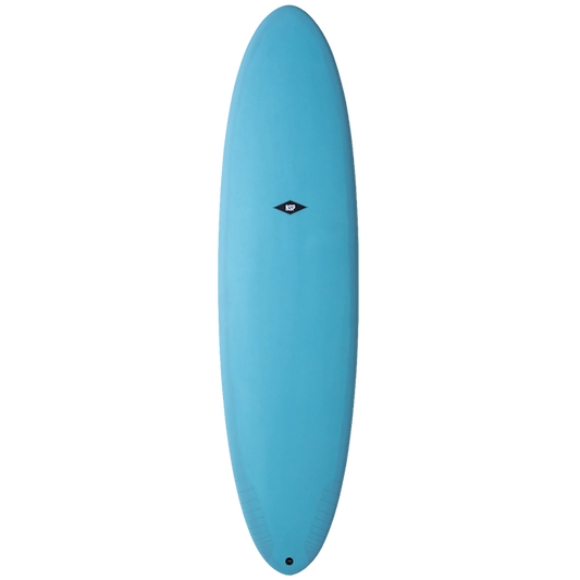 NSP Protech Funboard 7'6" Mini Mal Surfboard - Ocean Tint