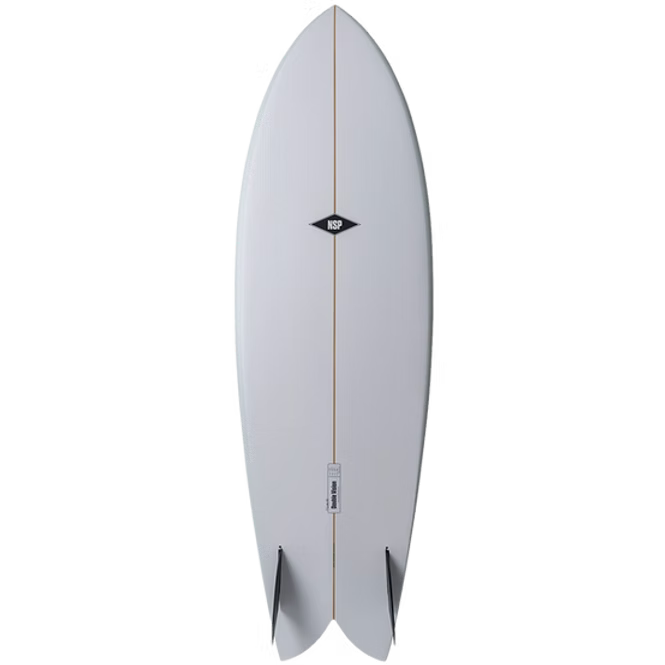 NSP Elements Double Vision Shortboard Surfboard 6'2" - White
