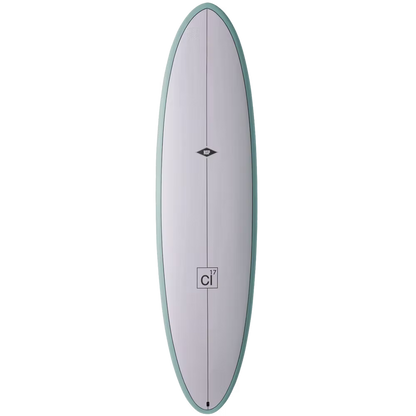 NSP CL-17 Funboard Mini Mal Surfboard - 6'8" / Teal