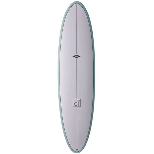 NSP CL-17 Funboard Mini Mal Surfboard - 6'8" / Teal