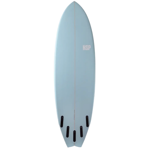 NSP Kingfish 6'4 PU Shortboard Surfboard - Blue Powder