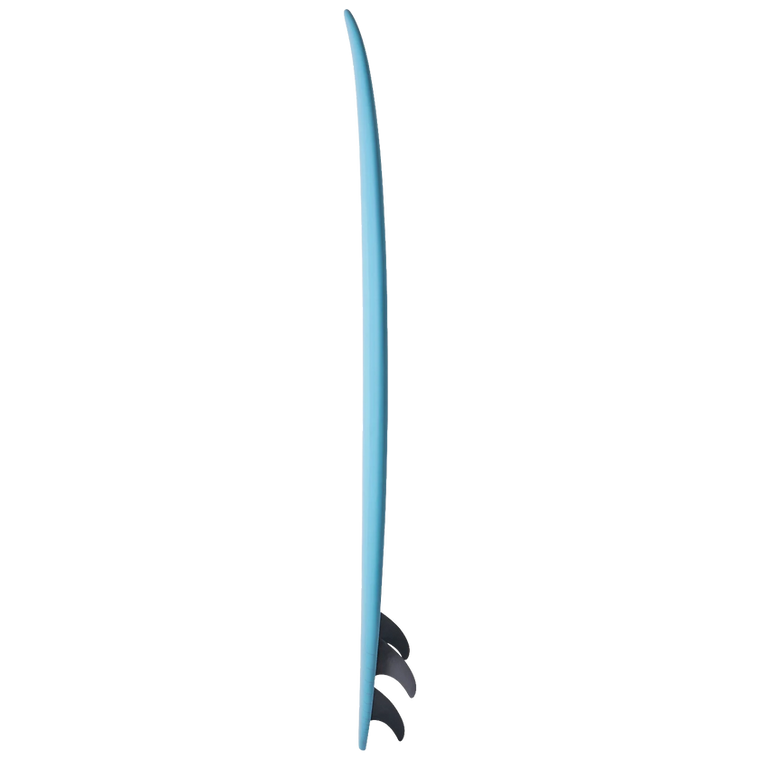 NSP Protech Funboard 7'6" Mini Mal Surfboard - Ocean Tint