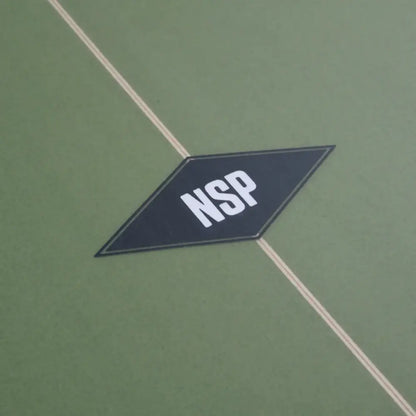 NSP Kingfish PU 6'4" Shortboard Surfboard - Olive