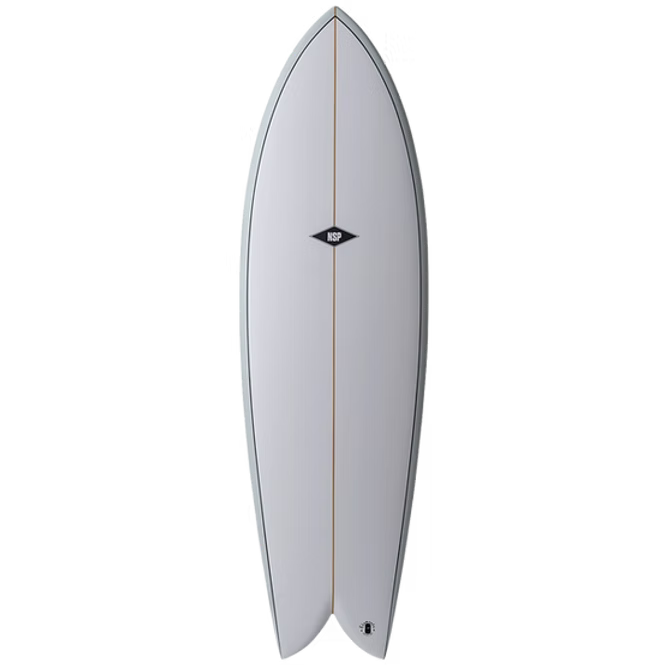 NSP Elements Double Vision Shortboard Surfboard 6'2" - White