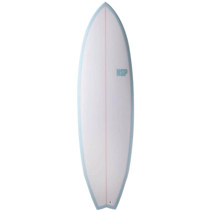 NSP Kingfish 6'4 PU Shortboard Surfboard - Blue Powder