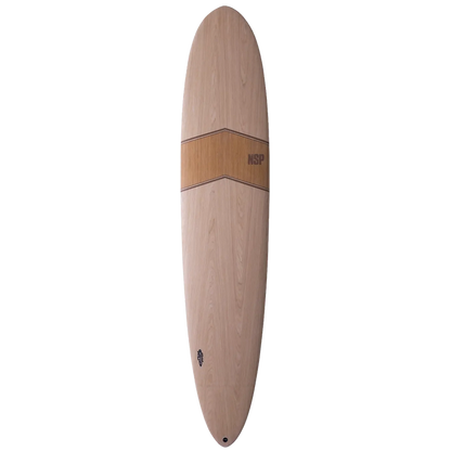 NSP Pro-9 Nature Flex 9'1" Longboard Surfboard - Paulownia Wood