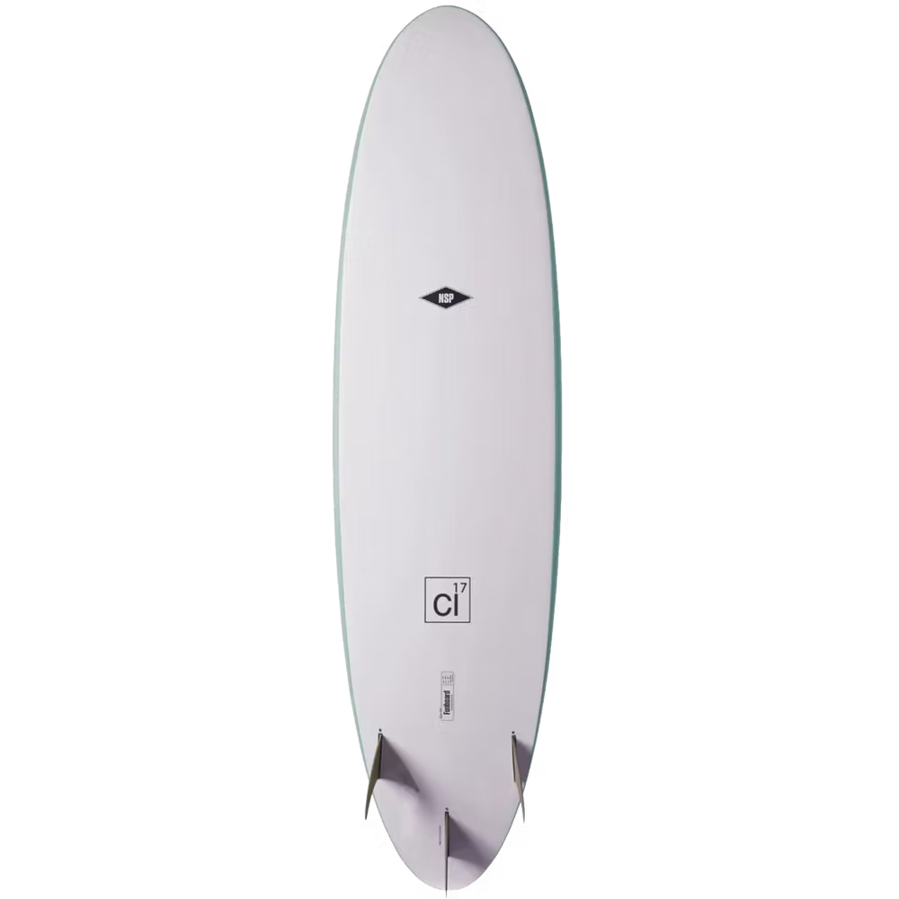 NSP CL-17 Funboard Mini Mal Surfboard - 6'8" / Teal