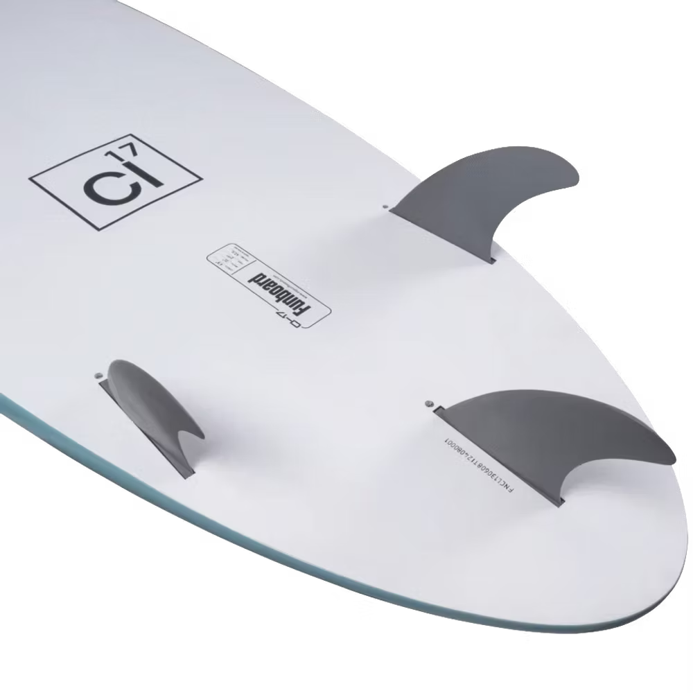 NSP CL-17 Funboard Mini Mal Surfboard - 6'8" / Teal