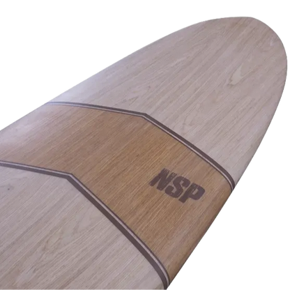 NSP Pro-9 Nature Flex 9'1" Longboard Surfboard - Paulownia Wood