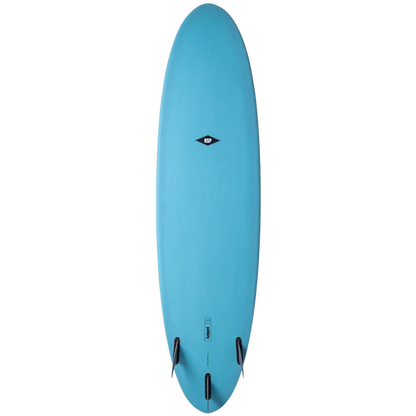 NSP Protech Funboard 7'6" Mini Mal Surfboard - Ocean Tint
