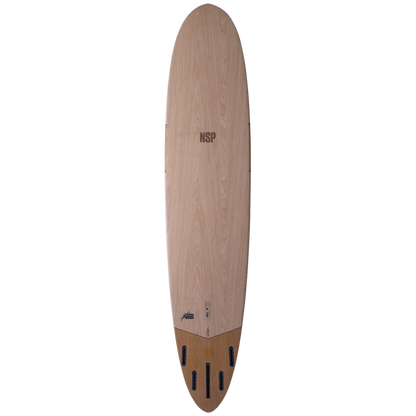 NSP Pro-9 Nature Flex 9'1" Longboard Surfboard - Paulownia Wood