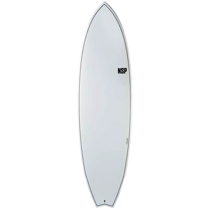 NSP Elements Fish 6'8" Shortboard Surfboard - White Surfboard NSP