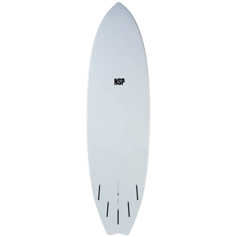 NSP Elements Fish 6'8" Shortboard Surfboard - White Surfboard NSP