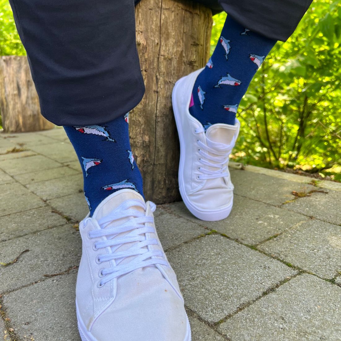 Sharks Matching Bamboo Socks (Adult & Child) Socks Swole Panda
