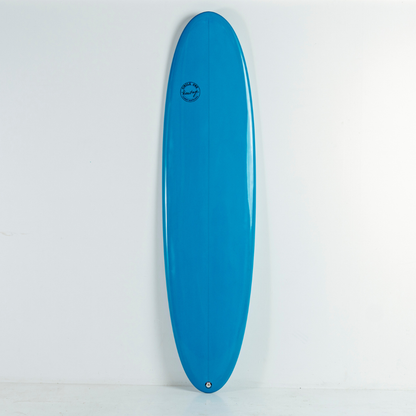 7' 6 Heritage Retro Mini Mal Surfboard in Gloss Tint Mid Length Mini Mal Circle One Surf