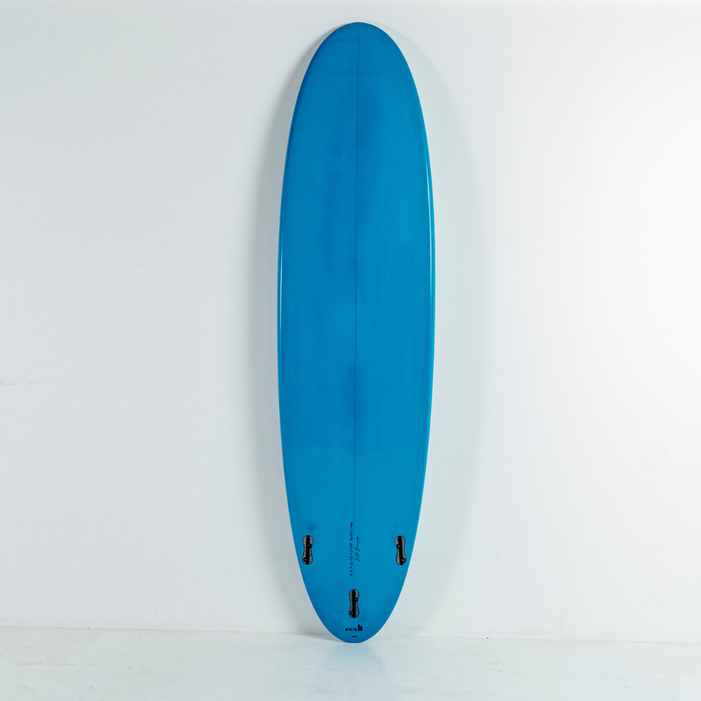 7' 6 Heritage Retro Mini Mal Surfboard in Gloss Tint Mid Length Mini Mal Circle One Surf
