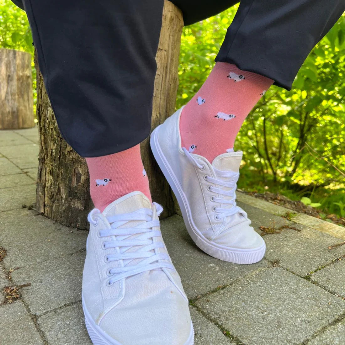 Sheep Bamboo Socks (Comfort Cuff) Socks Swole Panda