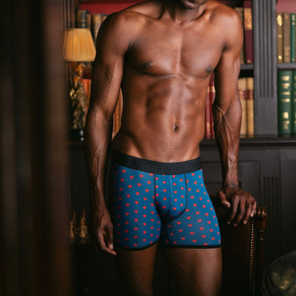 Bamboo Boxers - Hearts Underwear Swole Panda