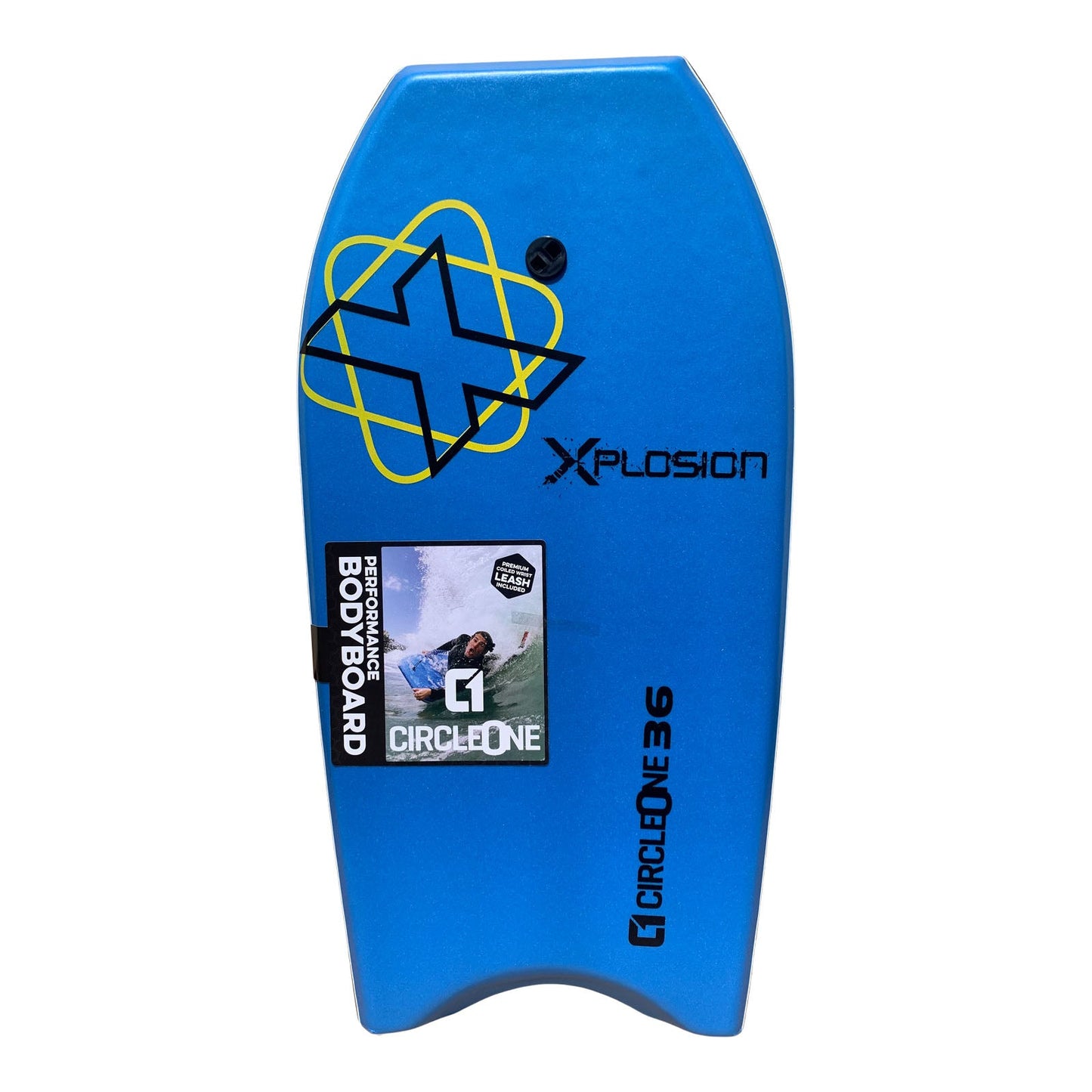36inch Kids XPLOSION Series EPS Bodyboard Kids Bodyboard Circle One Surf Light Blue