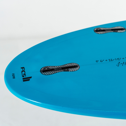 7' 6 Heritage Retro Mini Mal Surfboard in Gloss Tint Mid Length Mini Mal Circle One Surf