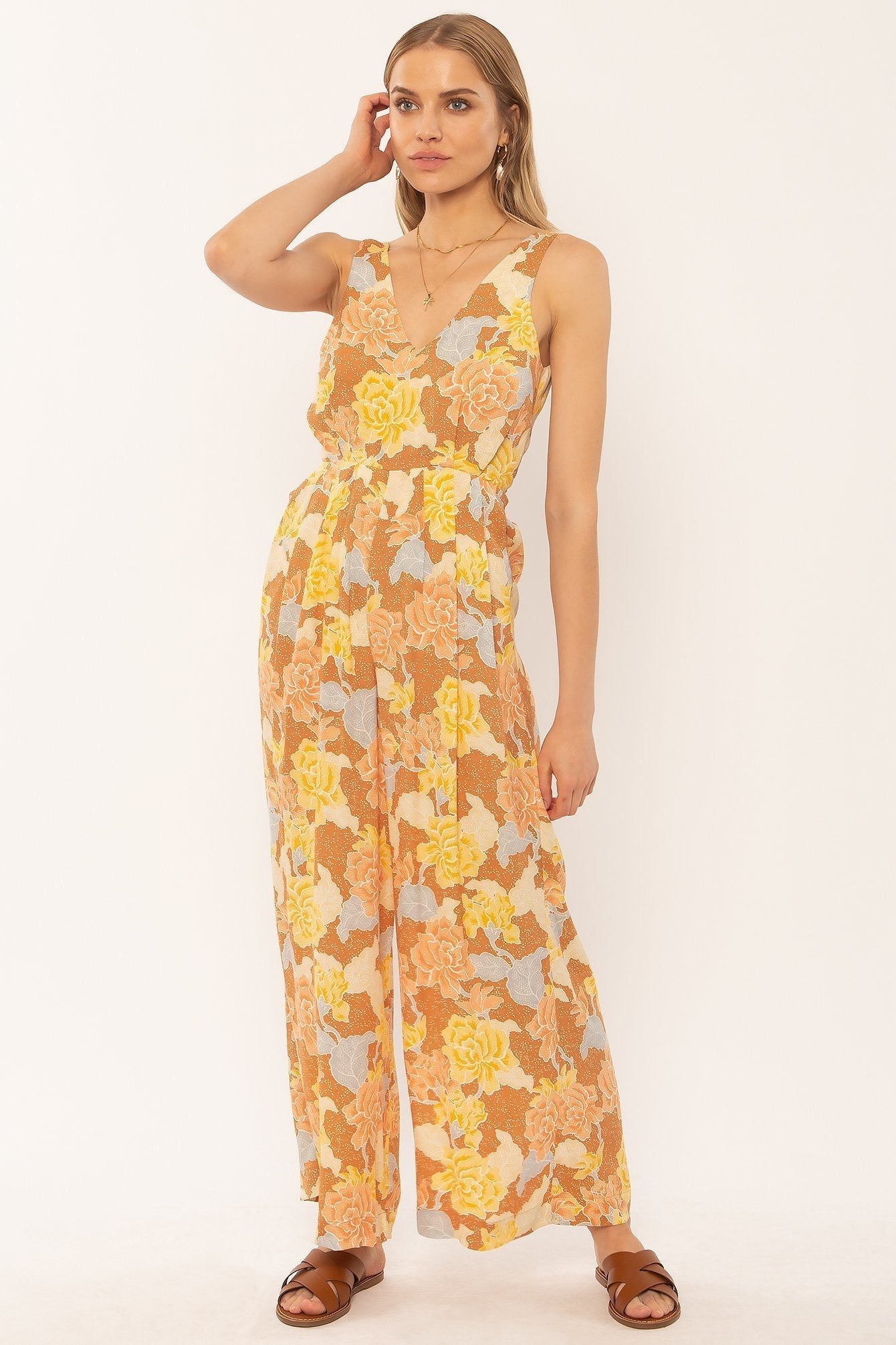 Amuse society Bliss woven jumpsuit / tamarind ladies jump suit Amuse