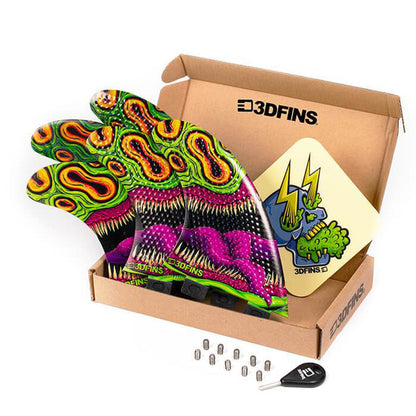 3D Fins - All Rounder 5 Fin - Medium - Mouthy (FCS1/Futures) Surfboard Fins 3D Fins FCS1