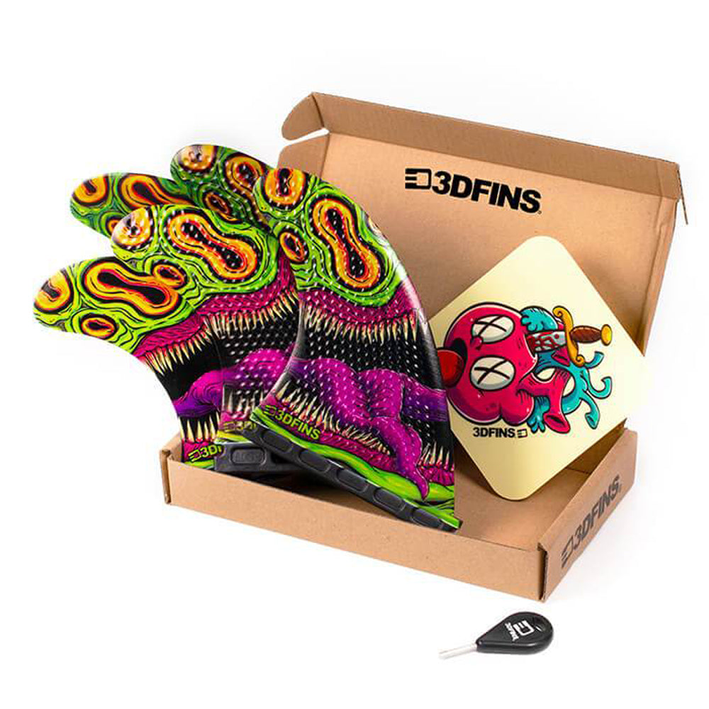 3D Fins - All Rounder 5 Fin - Medium - Mouthy (FCS1/Futures) Surfboard Fins 3D Fins Futures