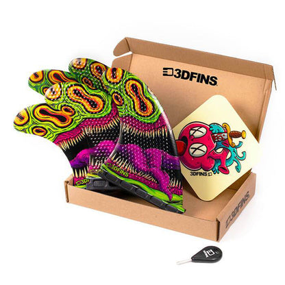 3D Fins - All Rounder 5 Fin - Medium - Mouthy (FCS1/Futures) Surfboard Fins 3D Fins Futures