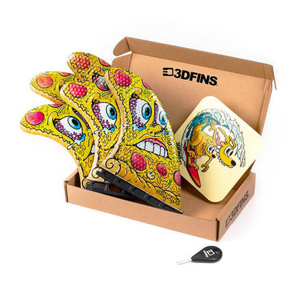 3D Fins - All Rounder 5 Fin - Medium - Pizza (FCS1/Futures) Surfboard Fins 3D Fins Futures