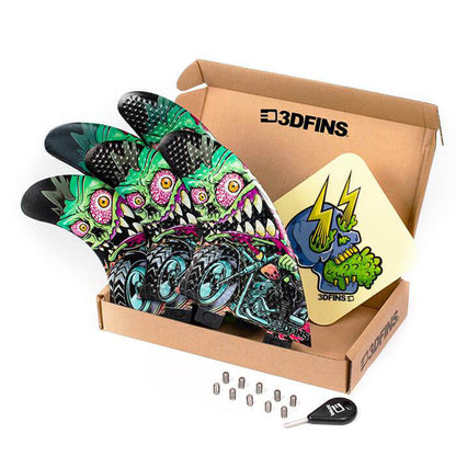 3D Fins - All Rounder 5 Fin - Medium - Rider (FCS1/Futures) Surfboard Fins 3D Fins FCS1