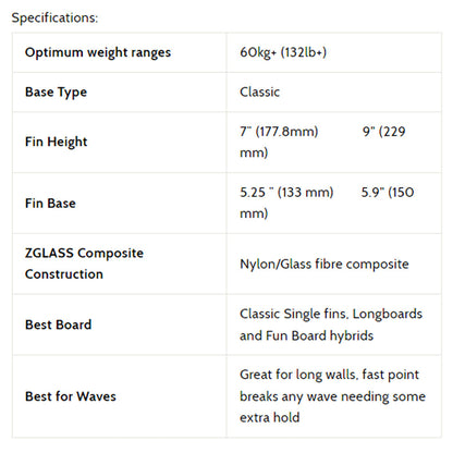 3D Fins - 7" Single - Bombshell Surfboard Fins 3D Fins