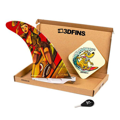 3D Fins - 7" Single - Bombshell Surfboard Fins 3D Fins