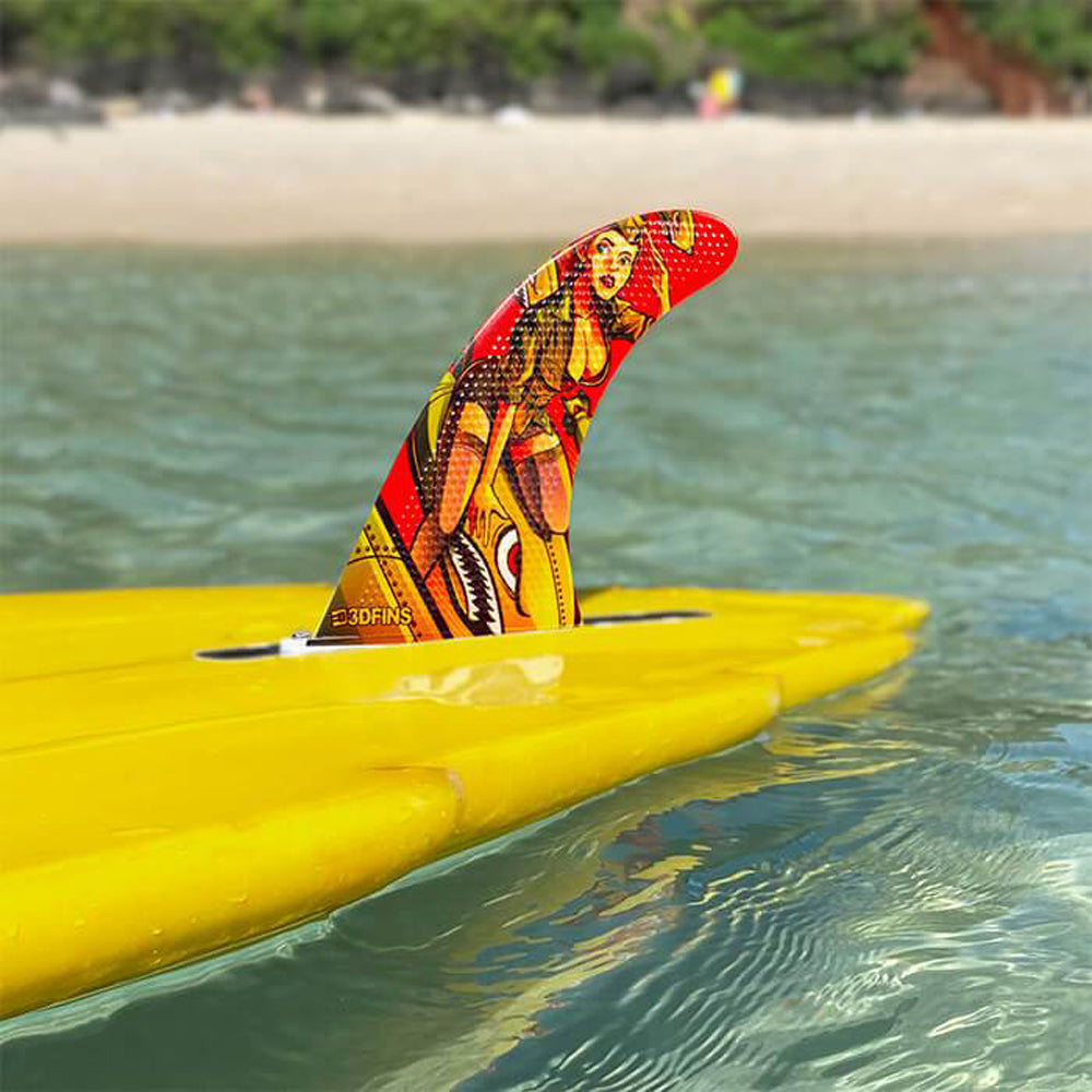3D Fins - 7" Single - Bombshell Surfboard Fins 3D Fins