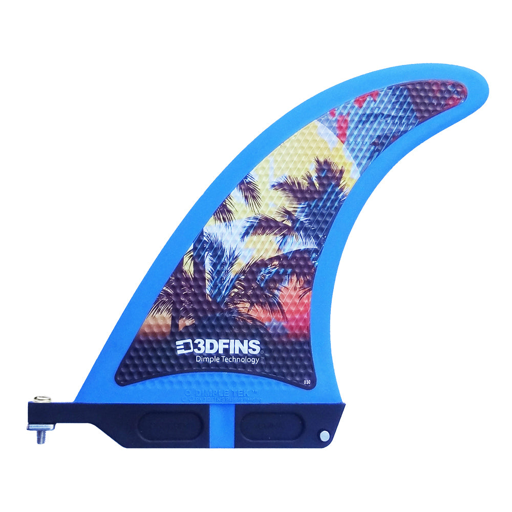 3D Fins - 7" Single Soft - Island Style Surfboard Fins 3D Fins