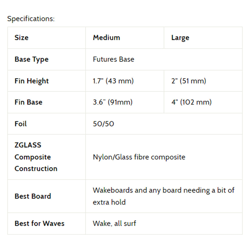 3D Fins - Dimpster - Large - B&W Tech (Futures) Surfboard Fins 3D Fins