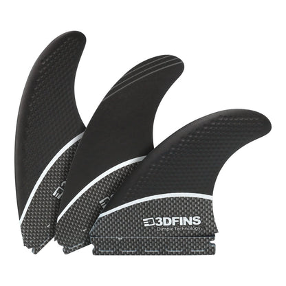 3D Fins - Driver Thruster - XL - B&W Tech (FCS2/Futures) Surfboard Fins 3D Fins