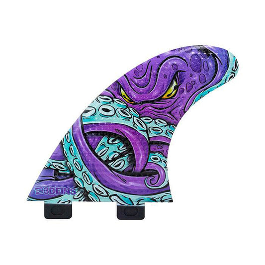 3D Fins - All Rounder Quad - Medium - Kracken (FCS1/Futures) Surfboard Fins 3D Fins