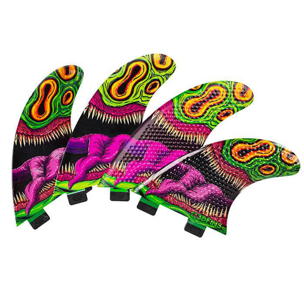 3D Fins - All Rounder Quad - Medium - Mouthy (FCS1/Futures) Surfboard Fins 3D Fins