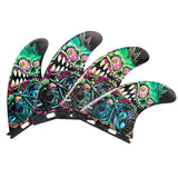 3D Fins Rider Quad Fin Medium FCS-I / Futures Set Surfboard Fins