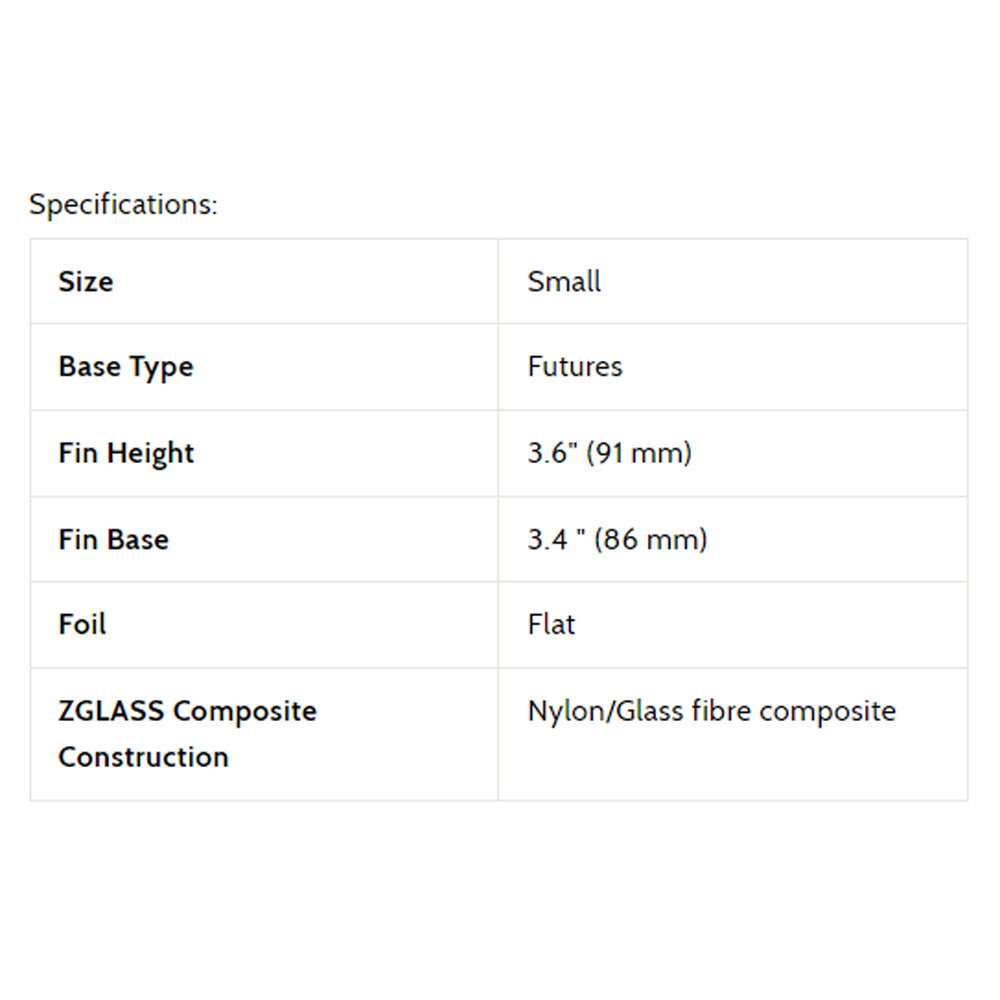 3D Fins - Rip Spit Side Bites - Small - Split Mono (Futures) Surfboard Fins 3D Fins
