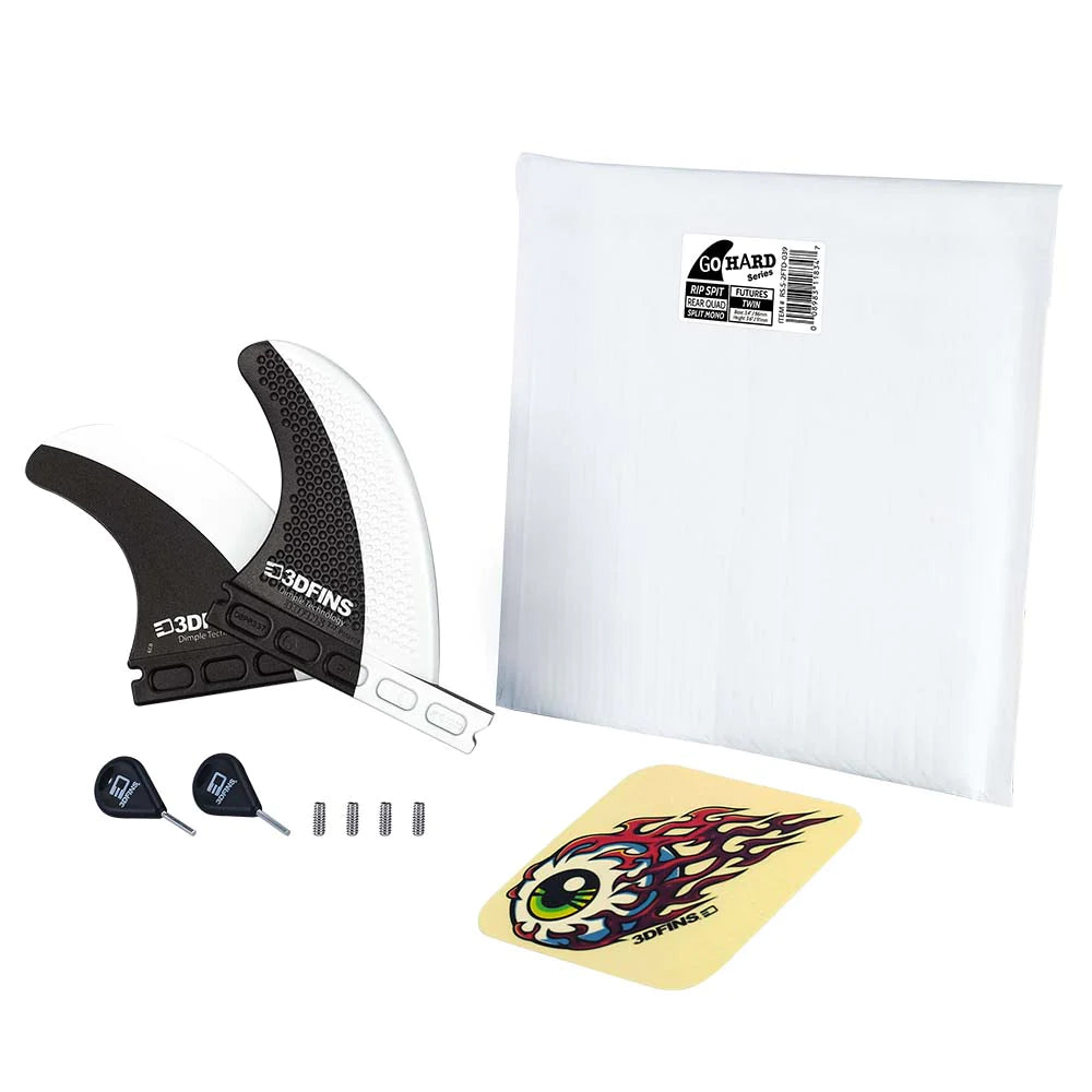 3D Fins - Rip Spit Side Bites - Small - Split Mono (Futures) Surfboard Fins 3D Fins