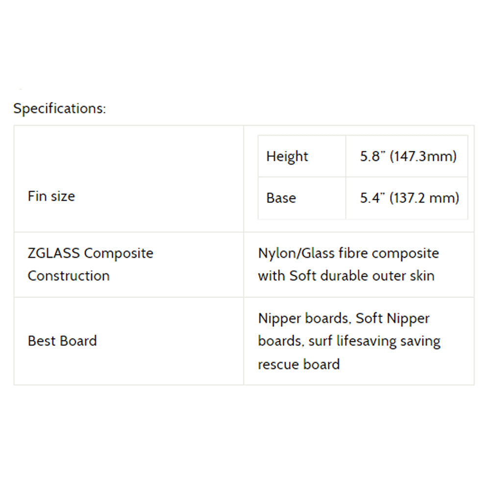 3D Fins - 5.8" Soft Nipper Fin Surfboard Fins 3D Fins