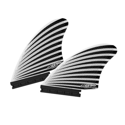 3D Fins - Speed Keel Twin - B&W Starburst (FCS1/Futures) Surfboard Fins 3D Fins