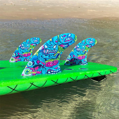 3D Fins - All Rounder Thruster - Small - Braindead (FCS1/Futures) Surfboard Fins 3D Fins