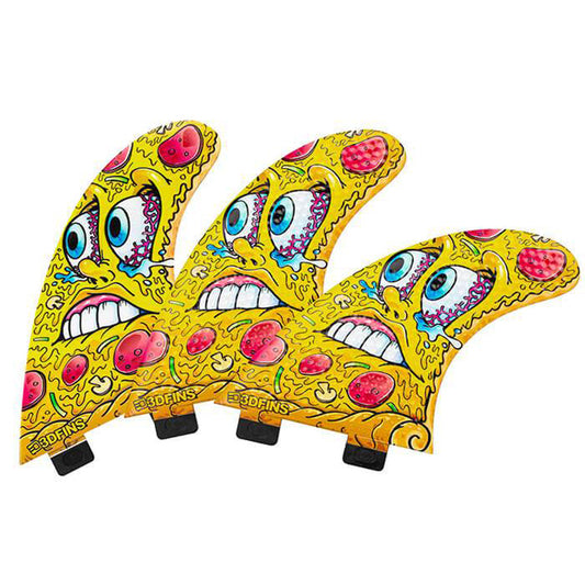 3D Fins - All Rounder Thruster - Medium - Pizza (FCS1/FCS2/Futures) Surfboard Fins 3D Fins