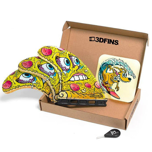 3D Fins - All Rounder Thruster - Medium - Pizza (FCS1/FCS2/Futures) Surfboard Fins 3D Fins Futures