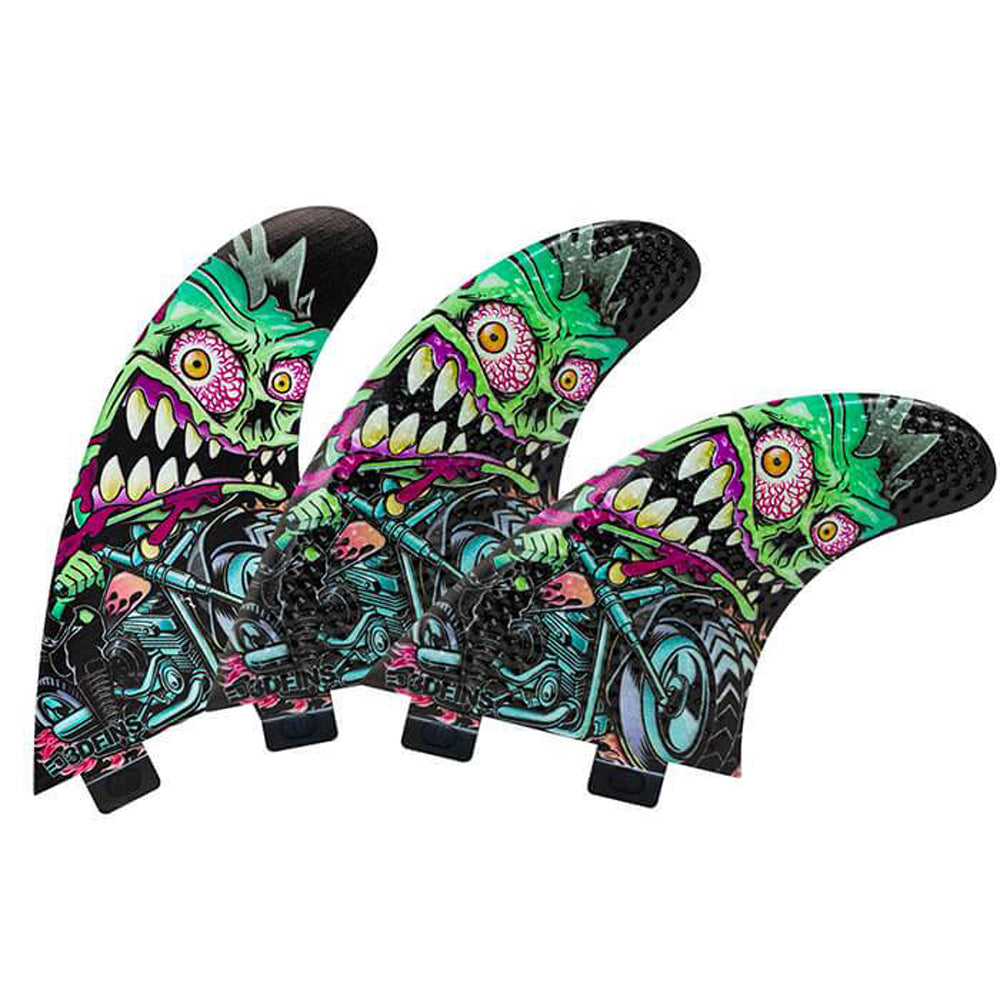 3D Fins - All Rounder Thruster - Medium - Rider (FCS1/FCS2/Futures) Surfboard Fins 3D Fins